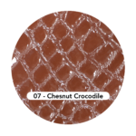 Swatch photo of Chestnut crocodile specialty leather