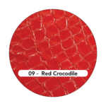 Red Crocodile Patent Leather Swatch