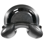 Cantle Half Moon with Swarovski Crystals material & Black Patent accents and Back Roll