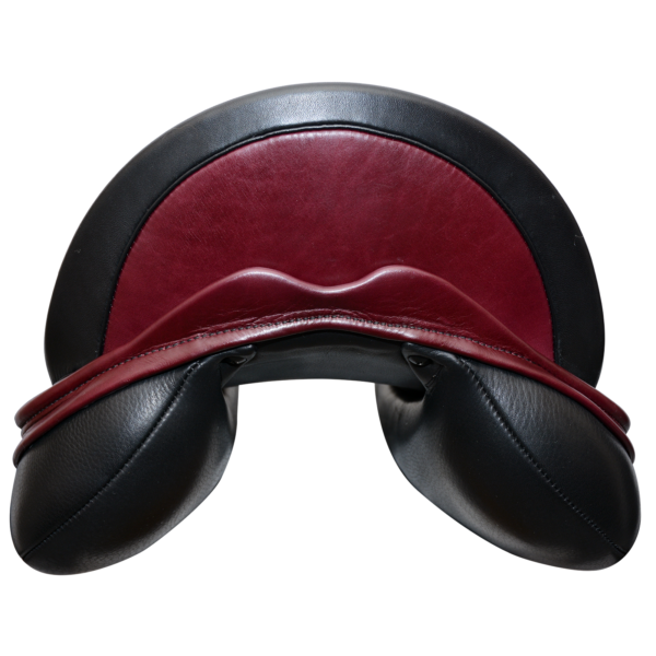 ProLight - Blk with Shaped Burgundy Backroll, 1/2 Moon and Stirrup Loop