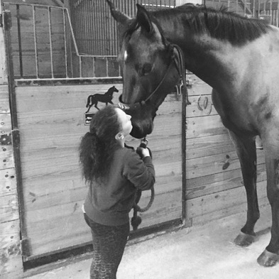 Korina Rothery with Client's horse in FL 2016