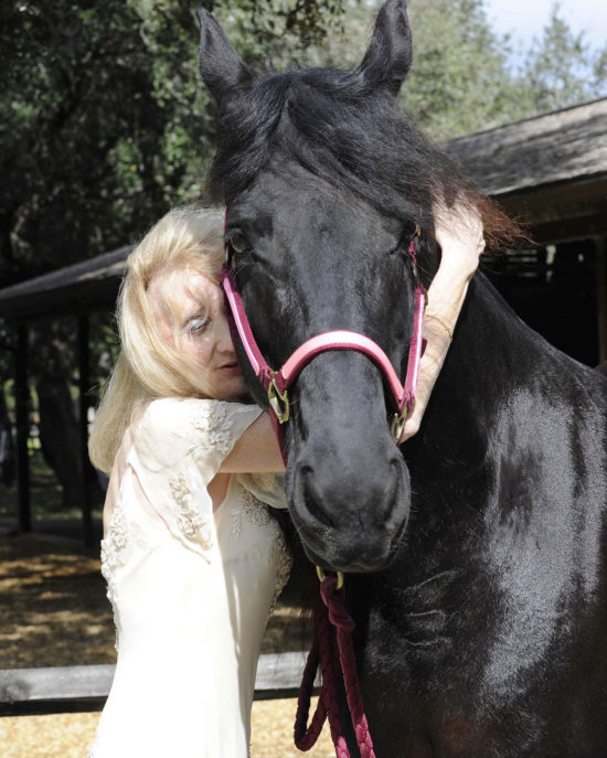 Claudia Strong with Amber