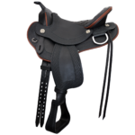 Photo of Cadence Saddle - Black with Chestnut Trim - Gorgeous