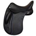 Quartet Dressage Saddle with Option Blue Welting & Stitching