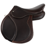 Cosmic - Brown with Brown Buffalo Back of Flap - Optional Breast Plate D-Ring