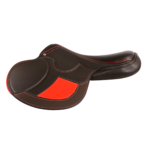 Destiny Light - Brown with Red Patent Accents