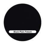 Black plain patent leather swatch