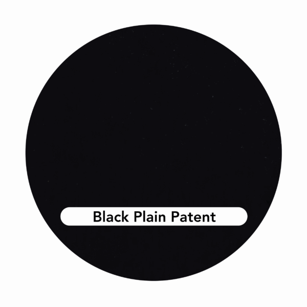 Black plain patent leather swatch