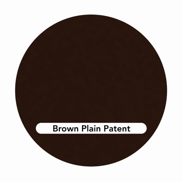 Brown plain patent leather swatch