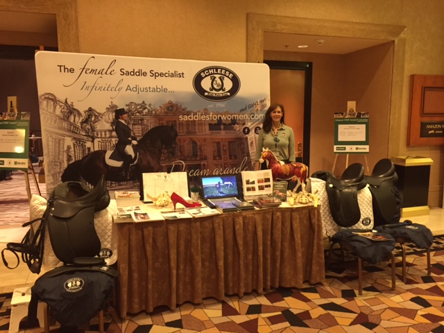 Cathy Rothery representing Saddlefit 4 Life & Schleese at the USDF Convention Dec. 2015